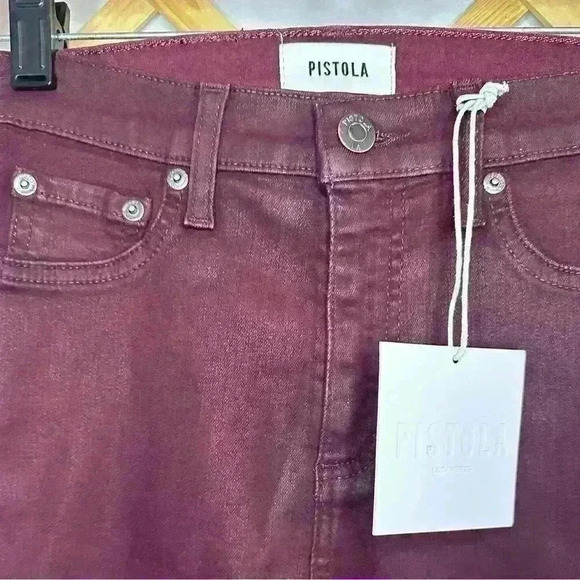 Merlot High Rise Skinny Boot Denim Jean Pistola - Picture 2 of 6